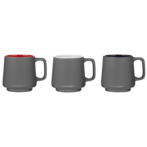 12 oz Windsor Ceramic Mug Gray
